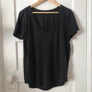 LuLuLemon Black Vneck T-shirt